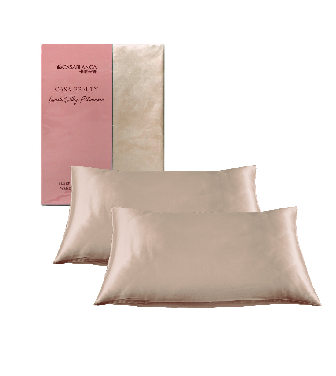 Lavish Silky Pillowcase - Classy Gold (1 Pair) (JS000PC007)