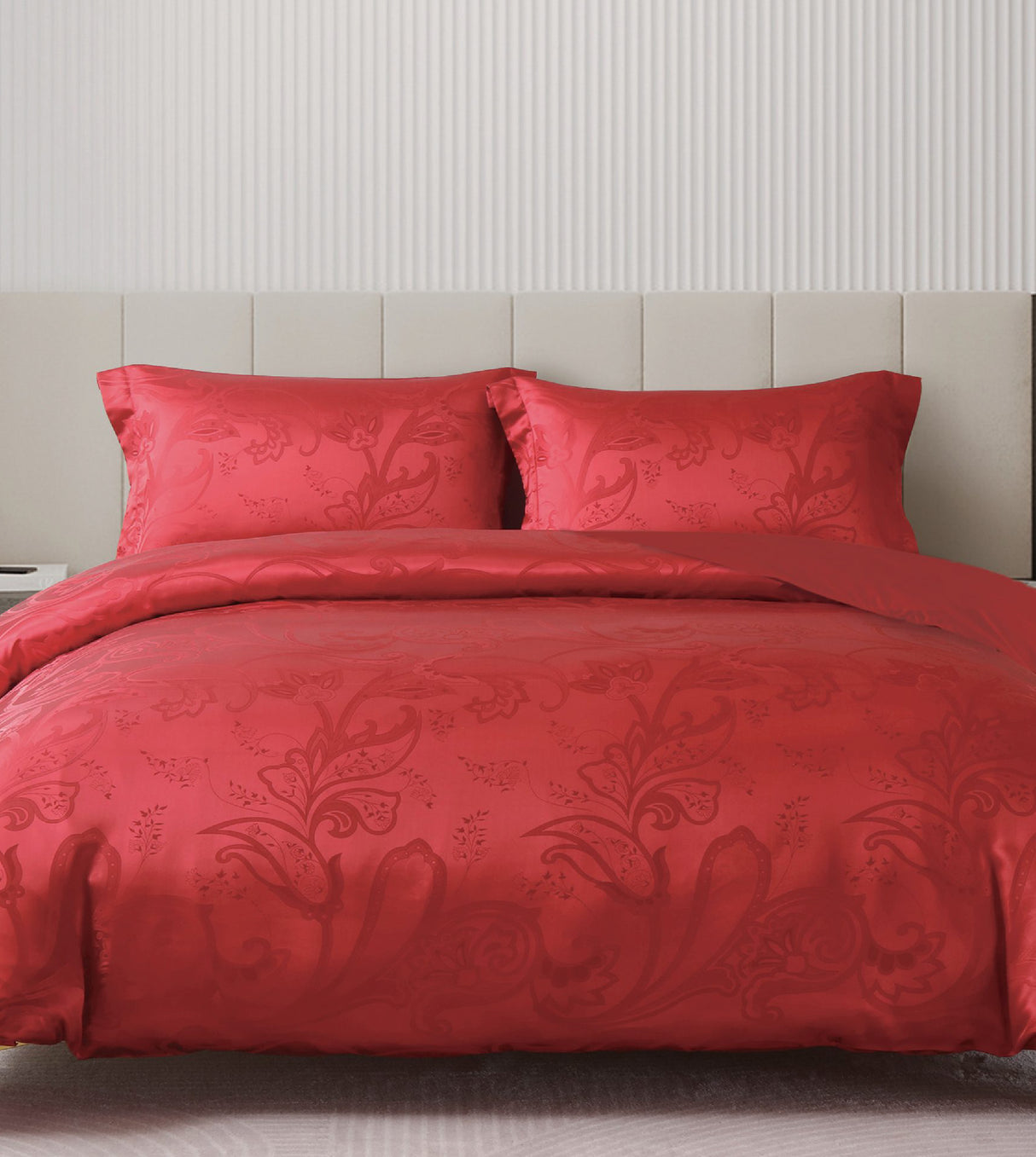 Catania 2500針100%真絲色織緹花禮盒套裝 (JS082)