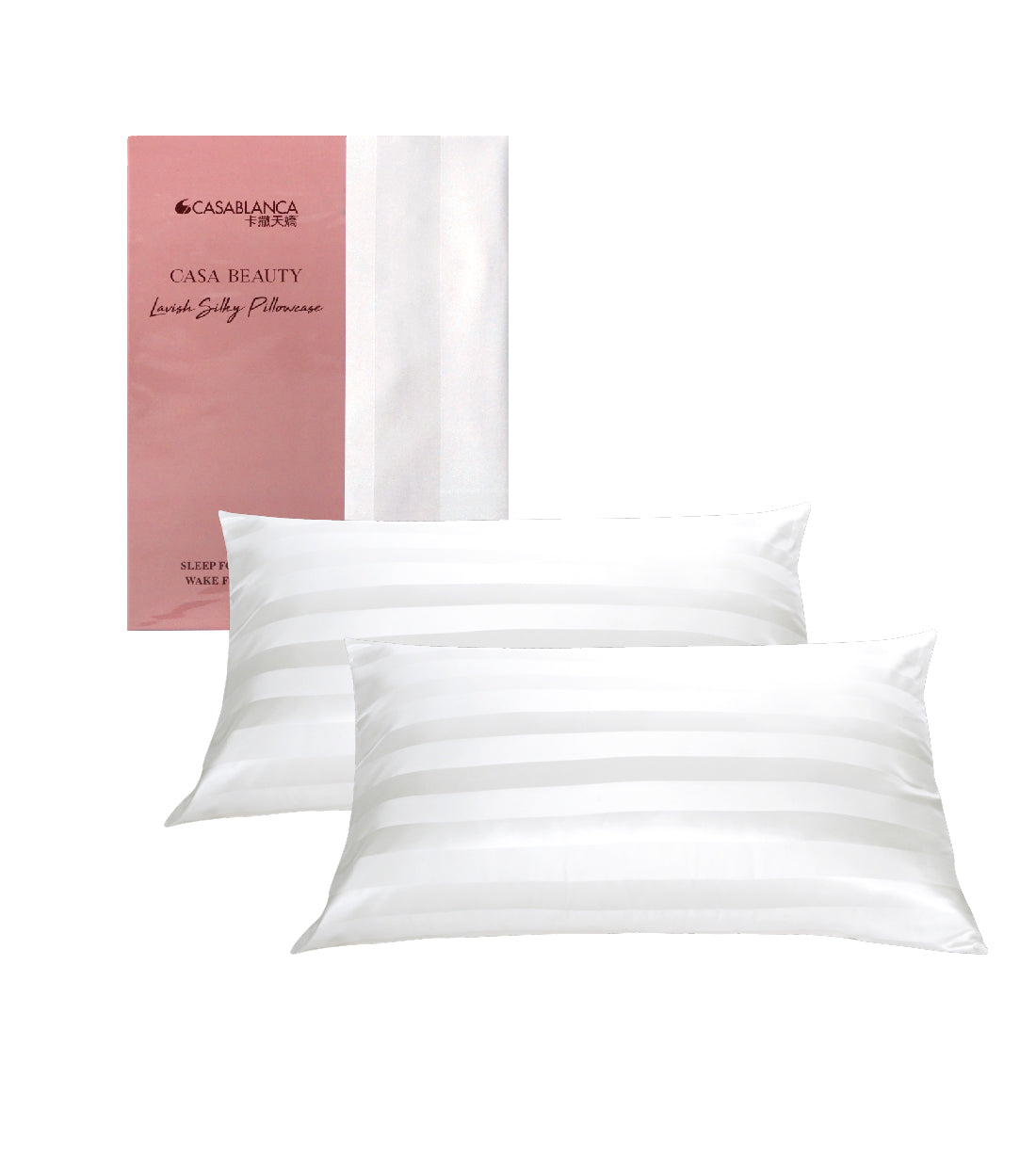 100% Mulberry Silk Pillowcase (1 Pair) (LS000PC002)