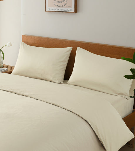 Sicili 1200 Threads Long-staple Cotton Solid Colour Series - Pale Linen (SP139)