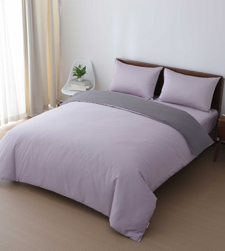 Sicili 1200 Threads Long-staple Cotton Solid Colour Series - Pale Lavender with Mauve (SP146)