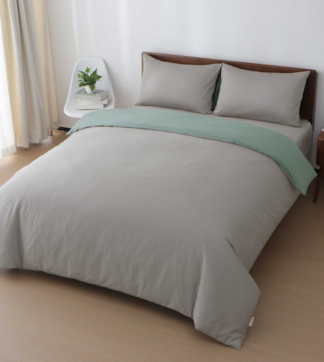 Sicili 1200 Threads Long-staple Cotton Solid Colour Series - Silver Grey with Linen Green (SP147)