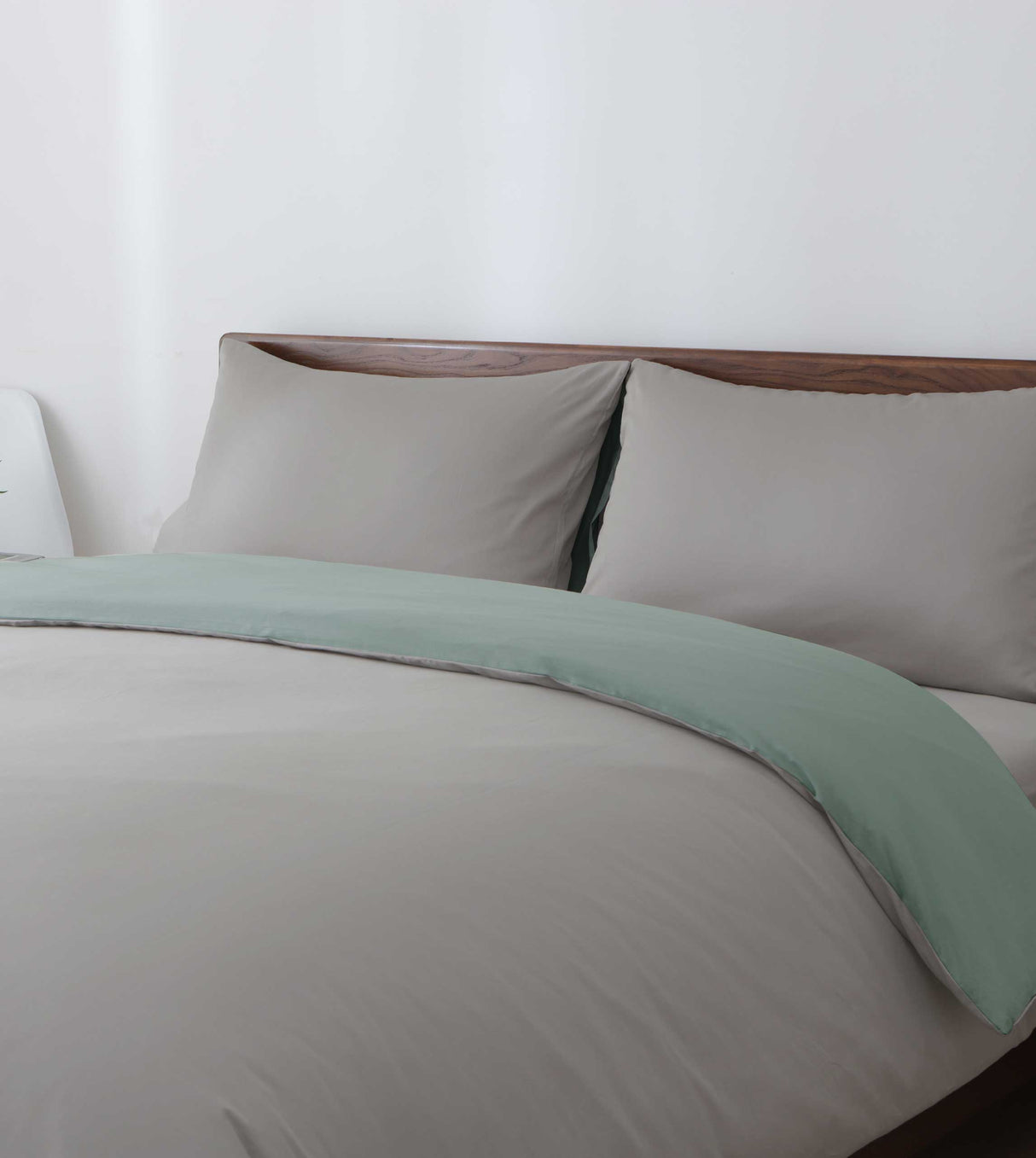 Sicili 1200 Threads Long-staple Cotton Solid Colour Series - Silver Grey with Linen Green (SP147)