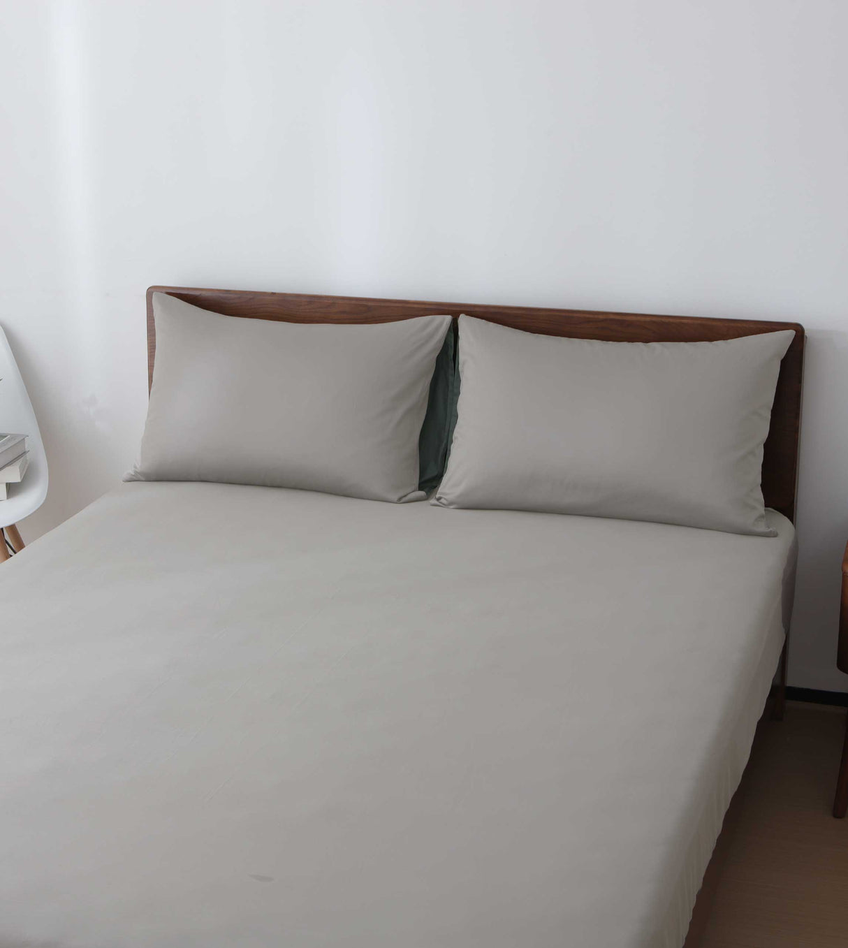 Sicili 1200 Threads Long-staple Cotton Solid Colour Series - Silver Grey with Linen Green (SP147)