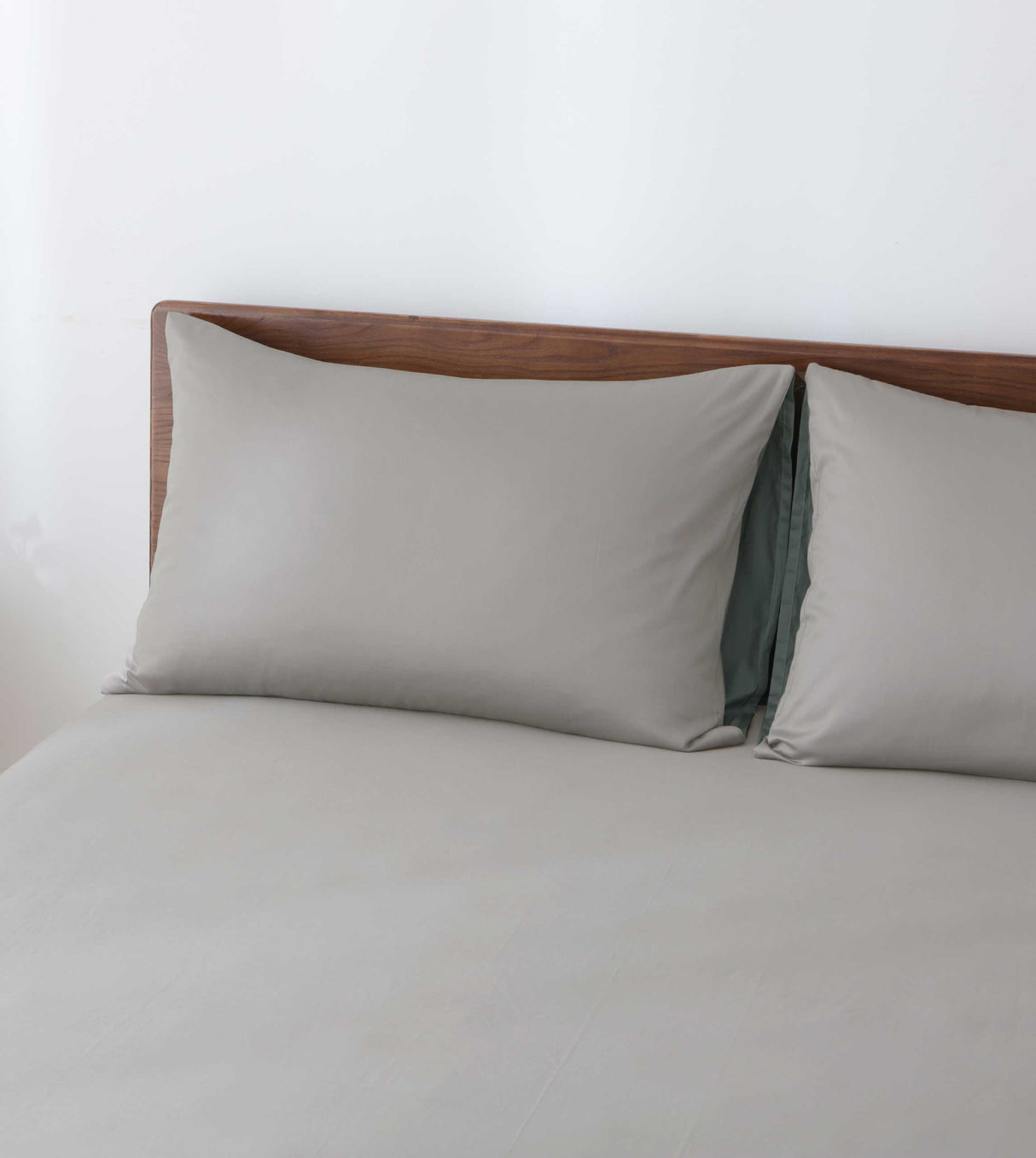 Sicili 1200 Threads Long-staple Cotton Solid Colour Series - Silver Grey with Linen Green (SP147)