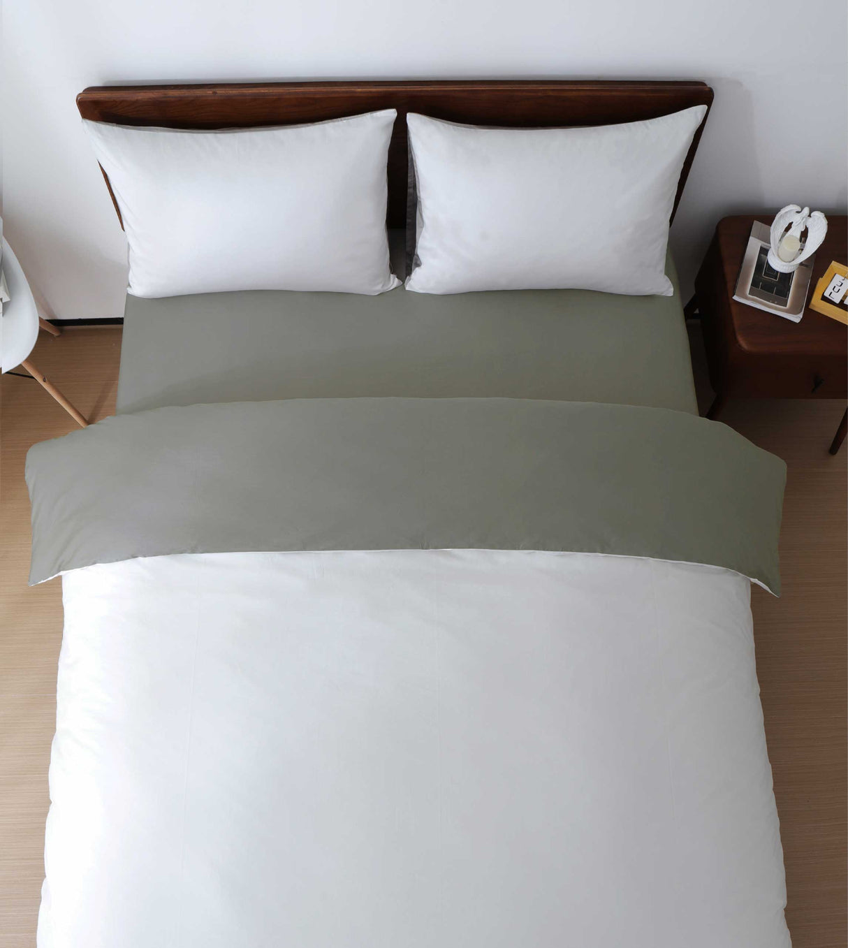 Sicili 1200 Threads Long-staple Cotton Solid Colour Series - Off-white with Metallic Silver (SP148)