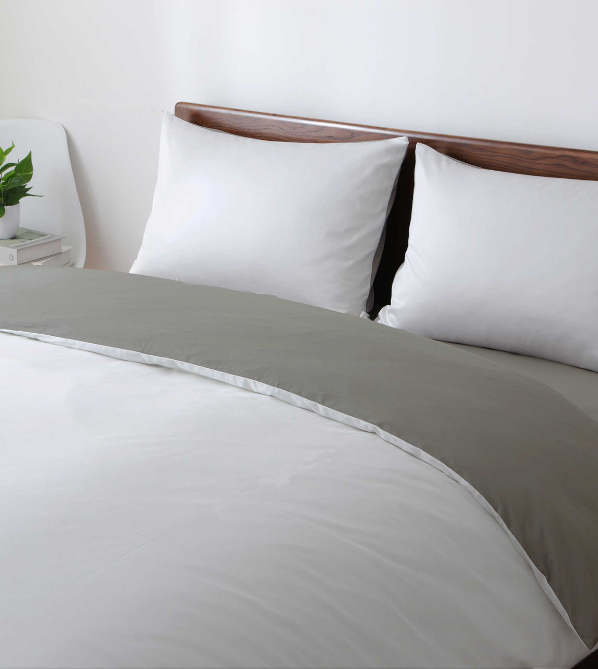 Sicili 1200 Threads Long-staple Cotton Solid Colour Series - Off-white with Metallic Silver (SP148)