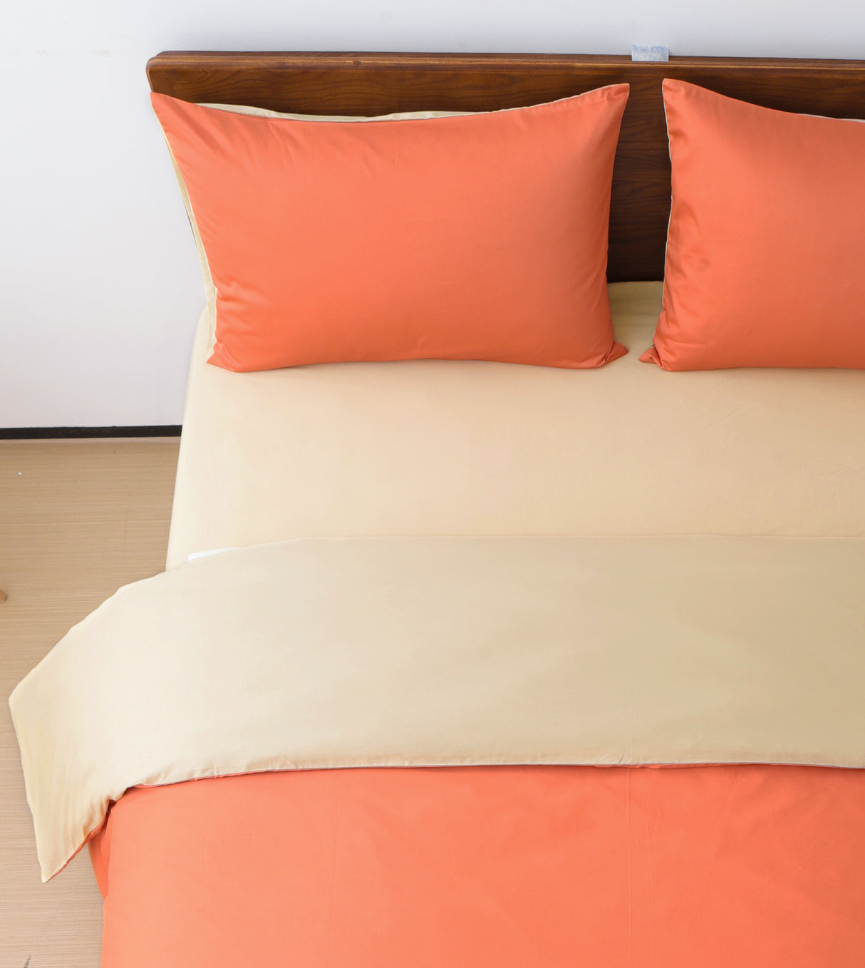 Sicili 1200 Threads Long-staple Cotton Solid Colour Series - Mandarin with Sand Color (SP155)