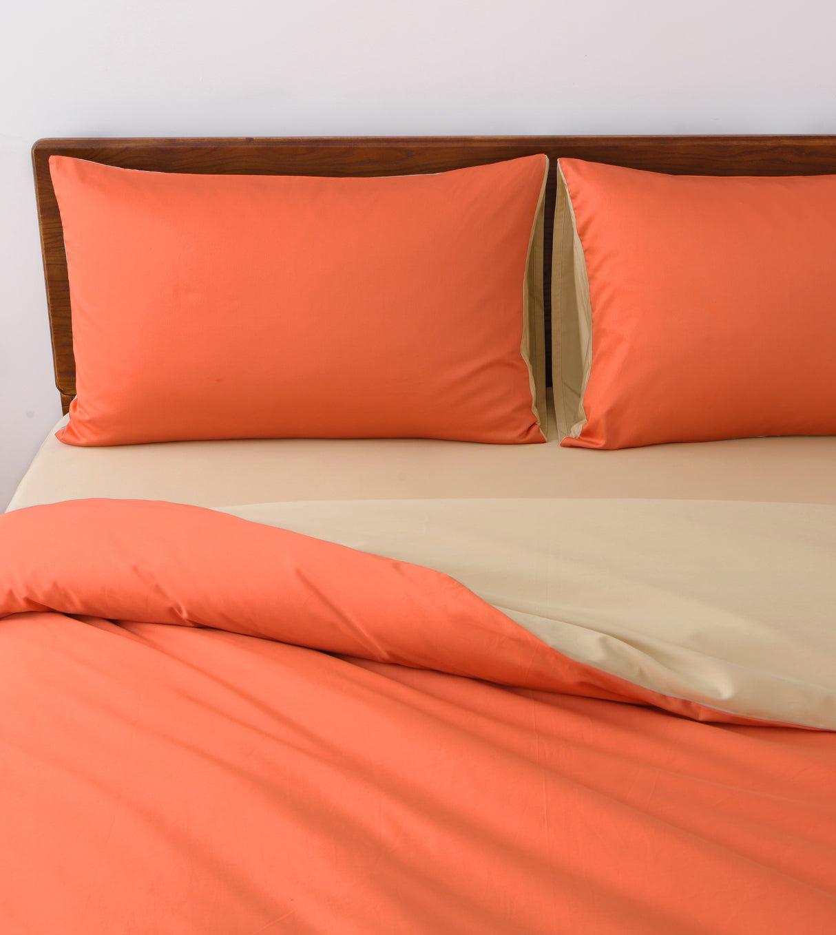 Sicili 1200 Threads Long-staple Cotton Solid Colour Series - Mandarin with Sand Color (SP155)