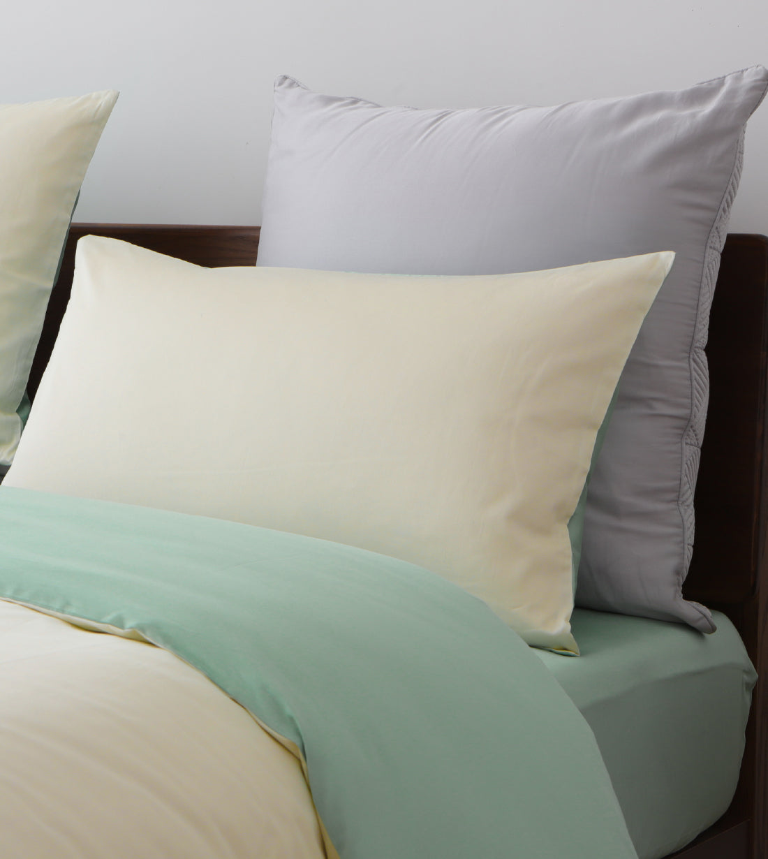 Sicili 1200針純色長絨棉系列 - 鵠白配水綠色 (SP156)