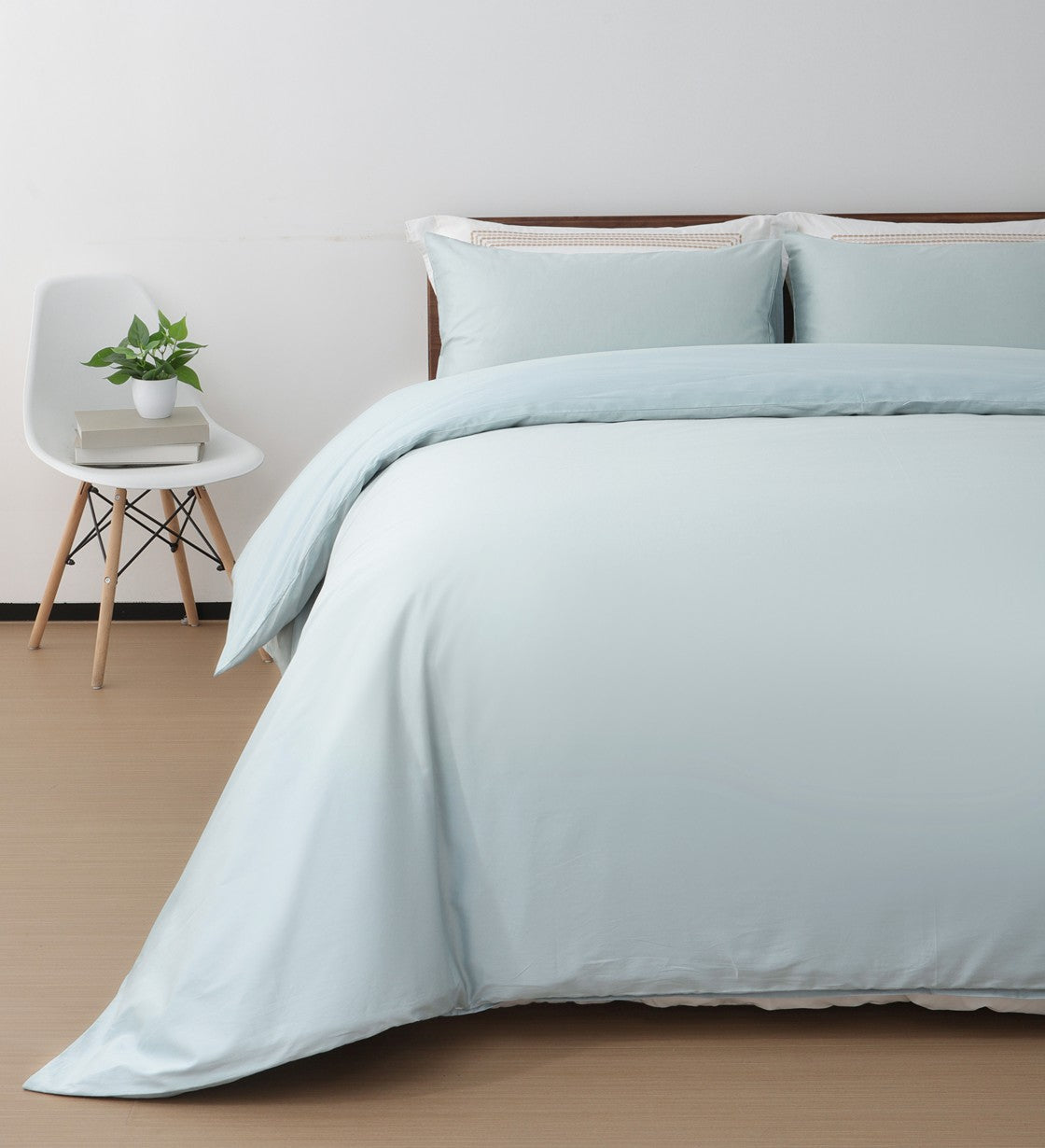 Sicili 1200 Threads Long-staple Cotton Solid Colour Series - Light blue with Mist Water Blue (SP169)