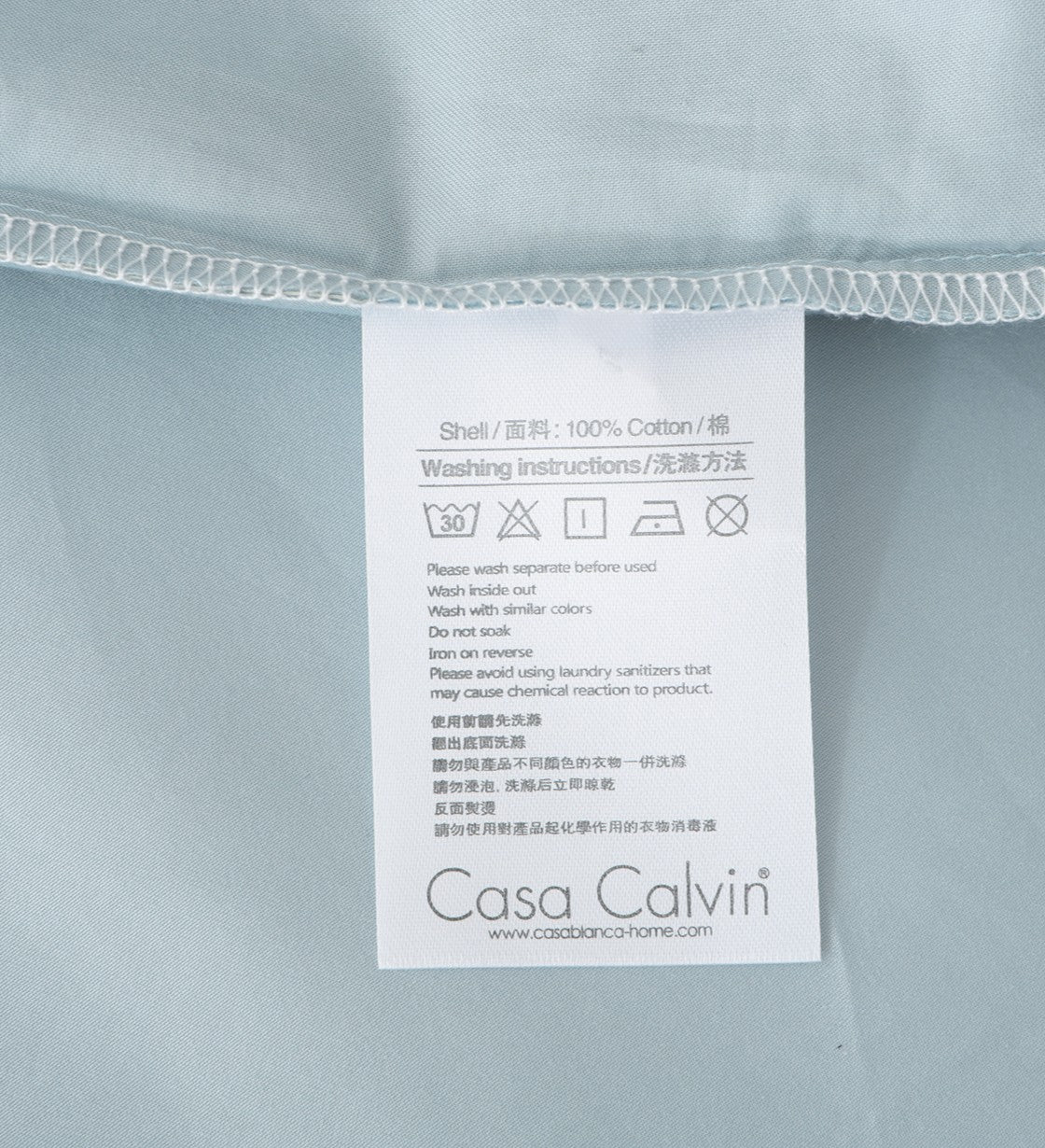 Sicili 1200 Threads Long-staple Cotton Solid Colour Series - Light blue with Mist Water Blue (SP169)