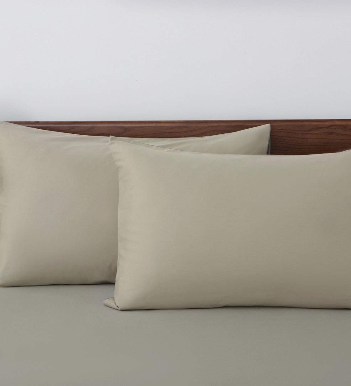 Sicili 1200 Threads Long-staple Cotton Solid Colour Series - Pale Sage with Rikyu Grey (SP170))
