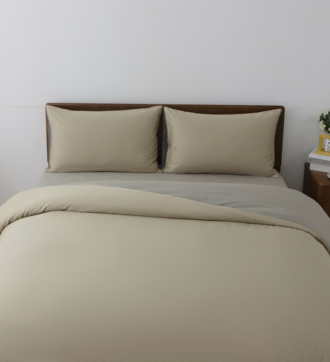Sicili 1200 Threads Long-staple Cotton Solid Colour Series - Pale Sage with Rikyu Grey (SP170))
