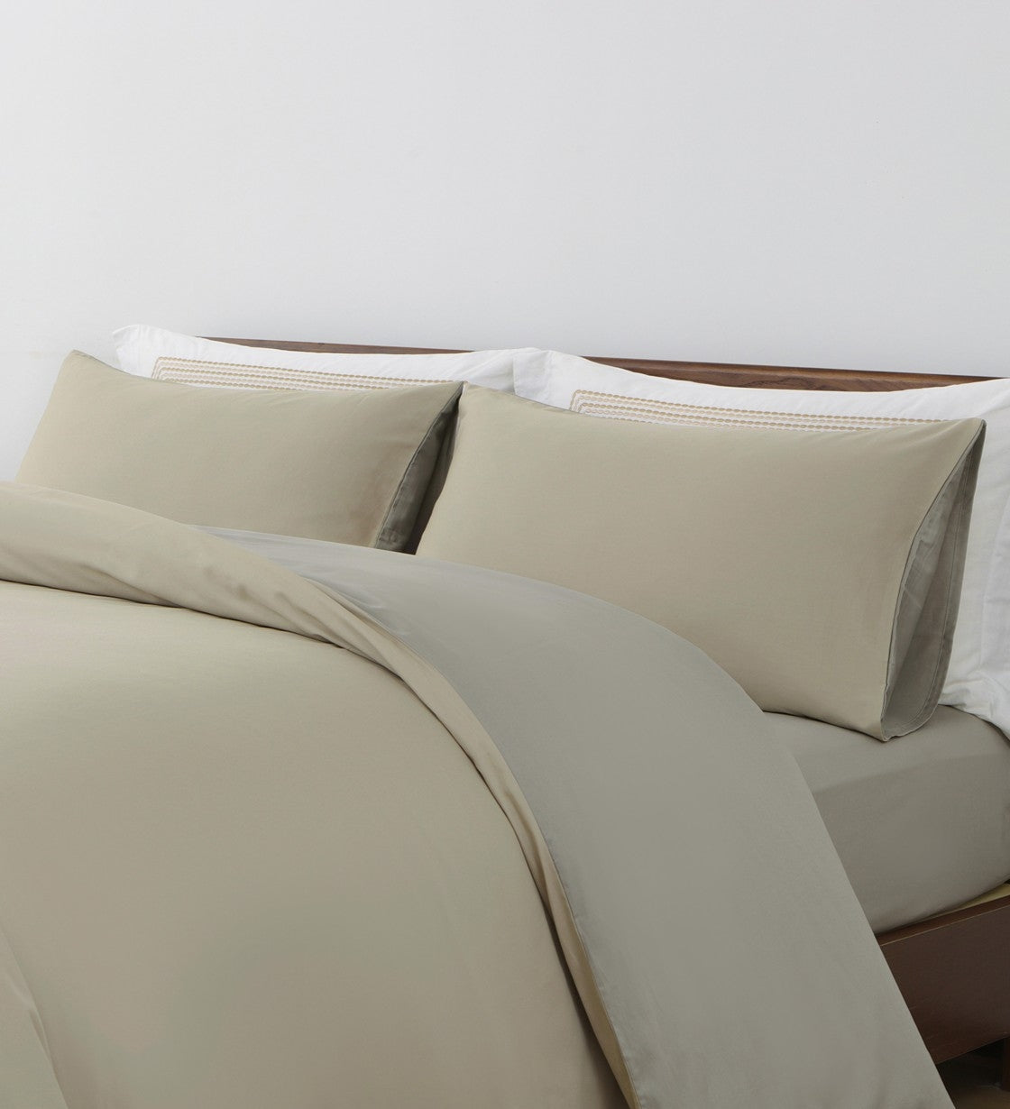 Sicili 1200 Threads Long-staple Cotton Solid Colour Series - Pale Sage with Rikyu Grey (SP170))
