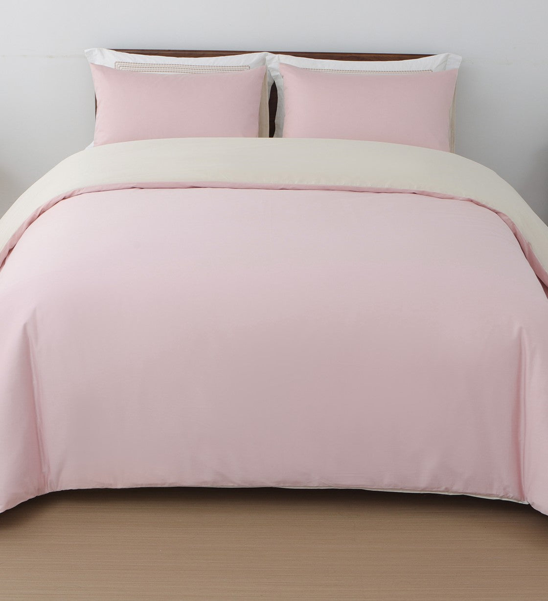 Sicili 1200 Threads Long-staple Cotton Solid Colour Series - Peach Pearl Pink with Light Cream (SP171)