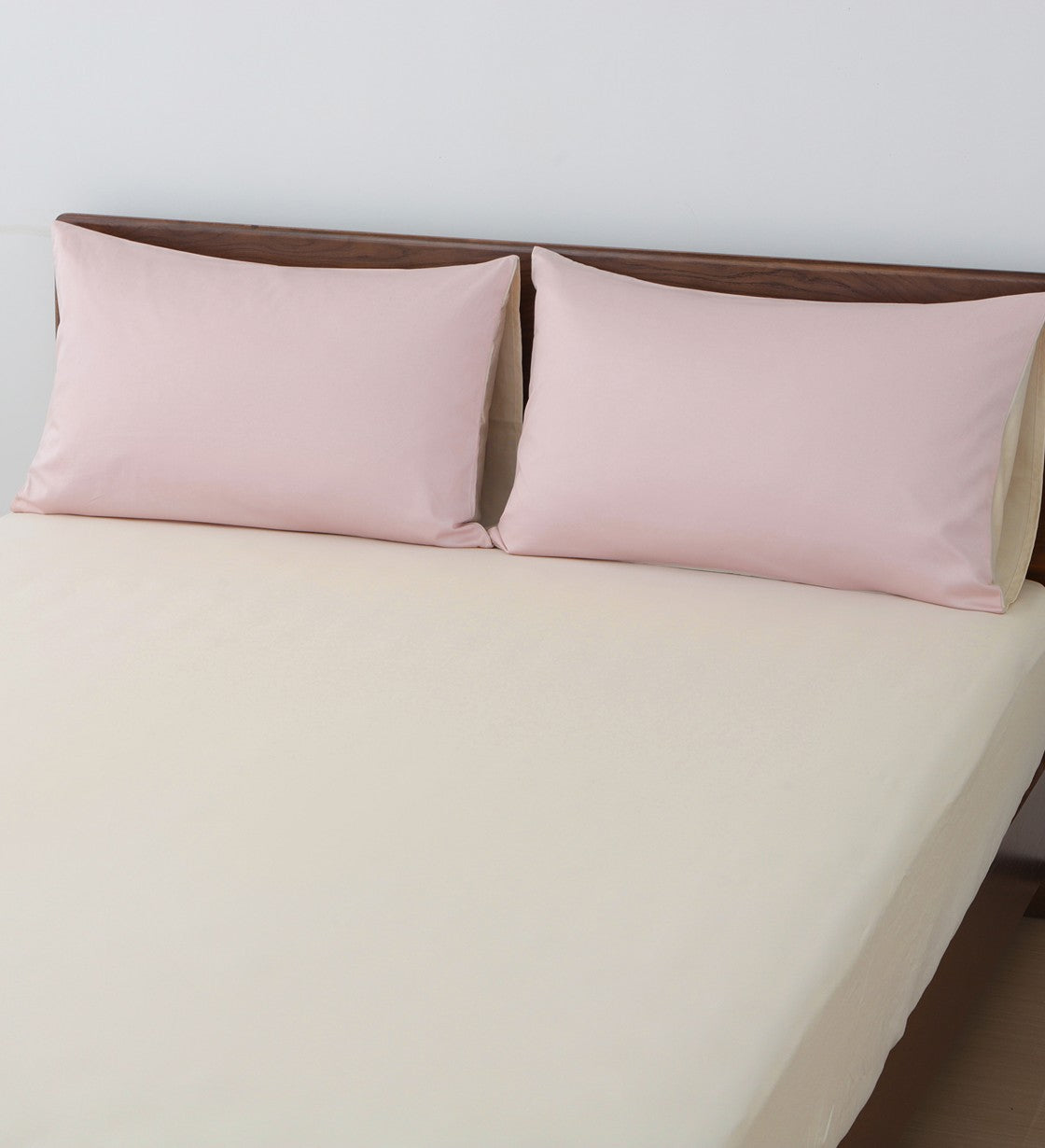 Sicili 1200 Threads Long-staple Cotton Solid Colour Series - Peach Pearl Pink with Light Cream (SP171)