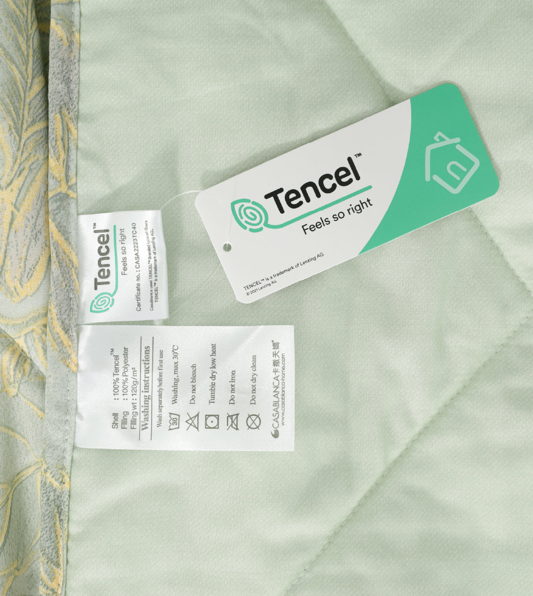 Antibacterial Mint Tencel Summer Quilt (TC648SQQ)