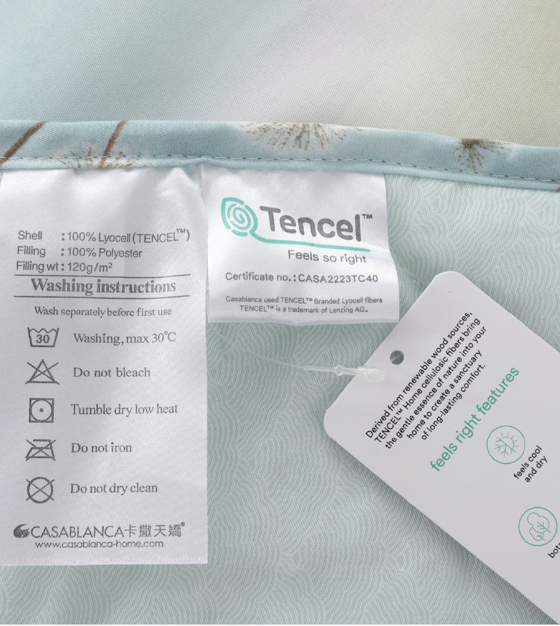 Antibacterial Mint Tencel Summer Quilt (TC679SQQ)