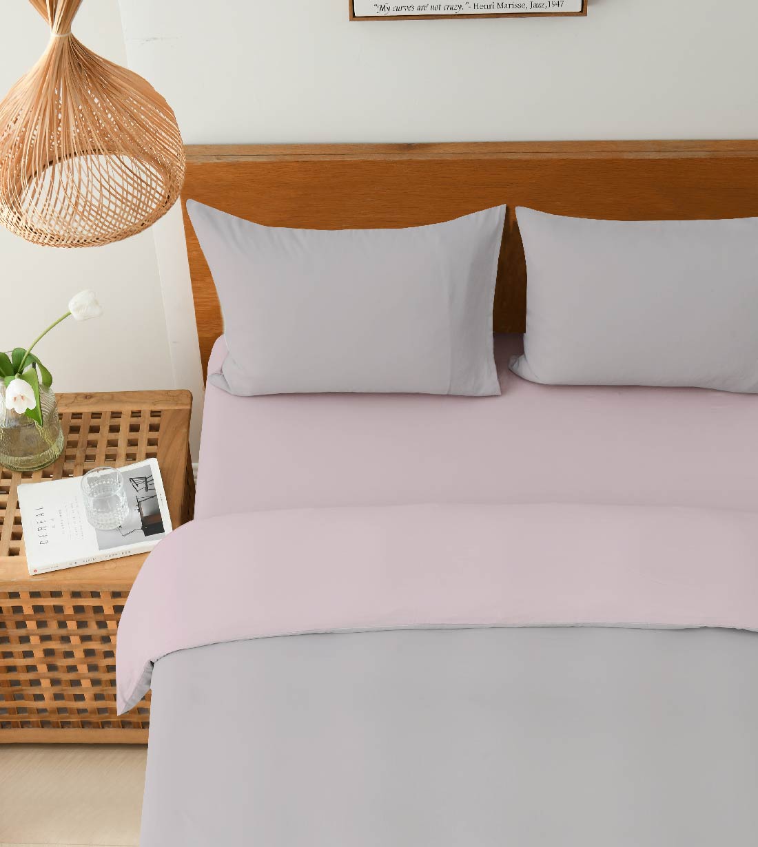 Sicili 1200 Threads IceFlow Series - Fairy Violet with Denim Grey (TP106)