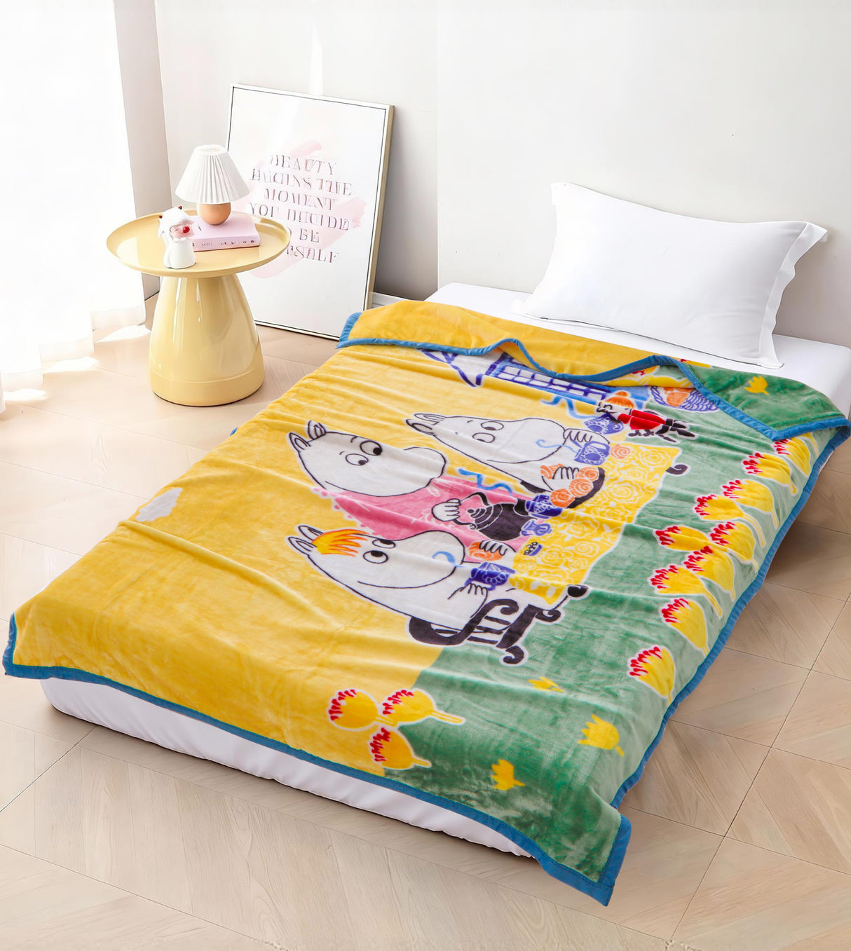 姆明一族 絲柔絨雙層毛毯 (MM902BTT55)