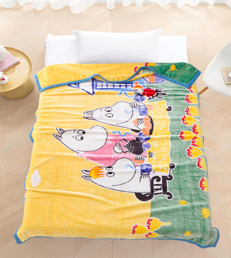 姆明一族 絲柔絨雙層毛毯 (MM902BTT55)