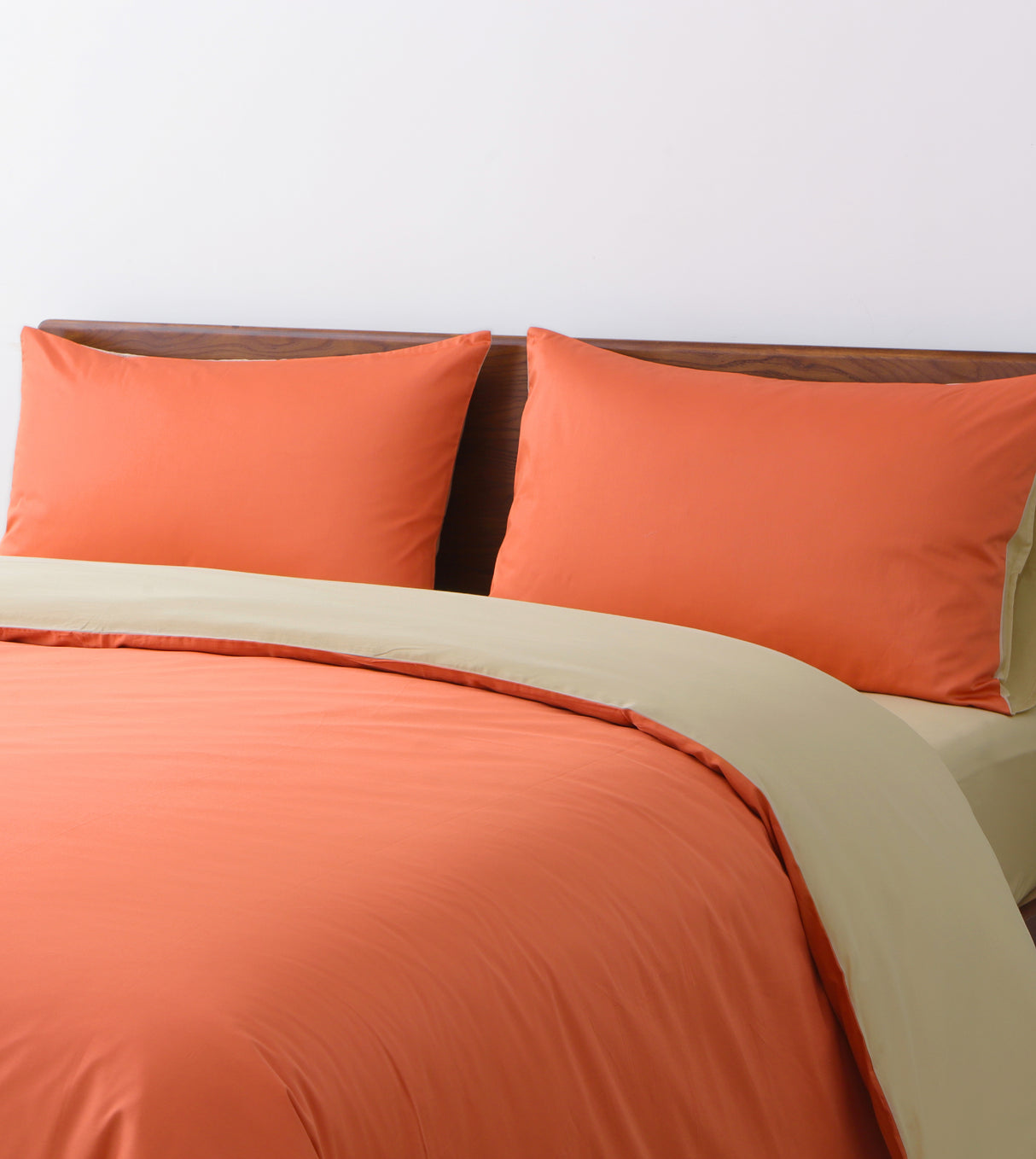 Sicili 1200 Threads Long-staple Cotton Solid Colour Series - Mandarin with Sand Color (SP155)