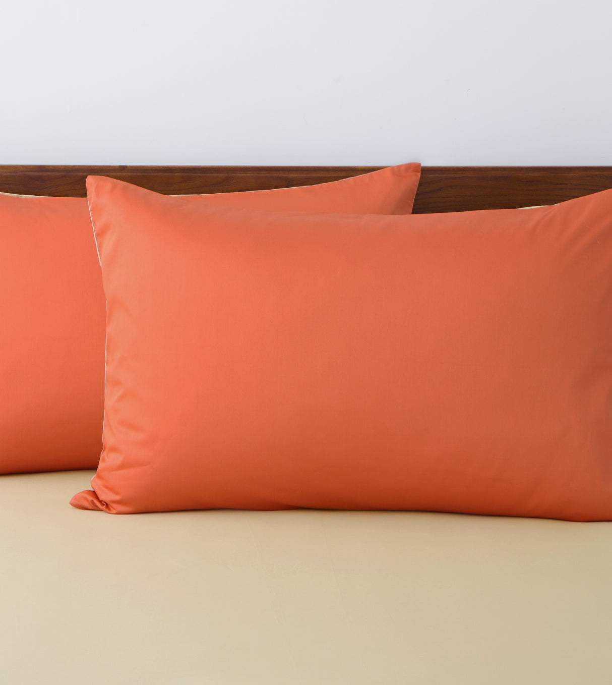 Sicili 1200 Threads Long-staple Cotton Solid Colour Series - Mandarin with Sand Color (SP155)