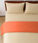 Sicili 1200 Threads Long-staple Cotton Solid Colour Series - Mandarin with Sand Color (SP155)