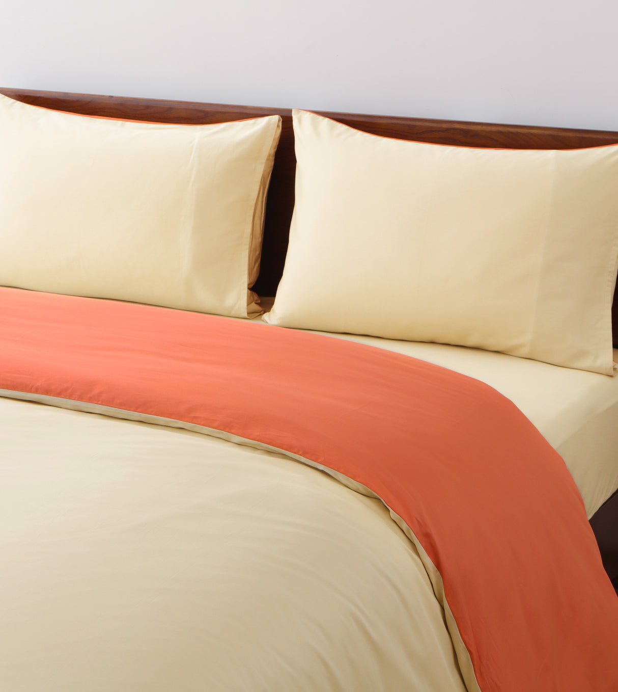 Sicili 1200 Threads Long-staple Cotton Solid Colour Series - Mandarin with Sand Color (SP155)