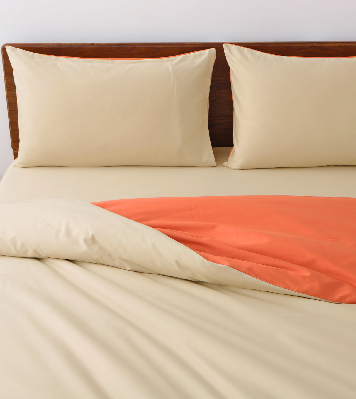 Sicili 1200 Threads Long-staple Cotton Solid Colour Series - Mandarin with Sand Color (SP155)