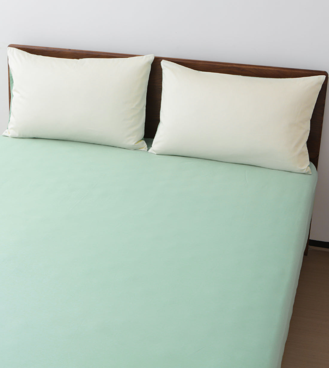 Sicili 1200針純色長絨棉系列 - 鵠白配水綠色 (SP156)