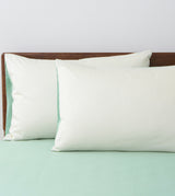 Sicili 1200針純色長絨棉系列 - 鵠白配水綠色 (SP156)