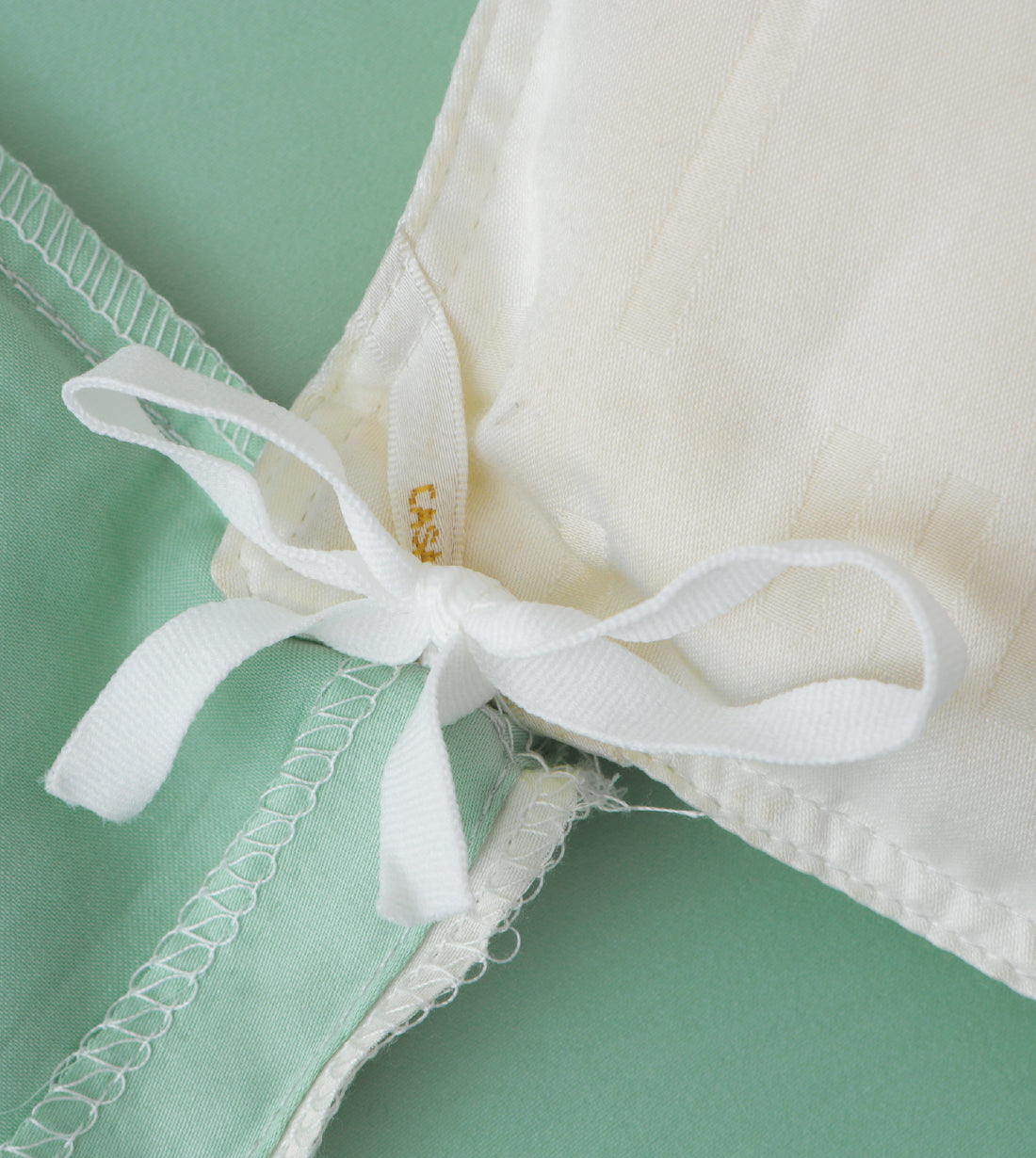 Sicili 1200針純色長絨棉系列 - 鵠白配水綠色 (SP156)