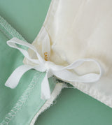 Sicili 1200針純色長絨棉系列 - 鵠白配水綠色 (SP156)