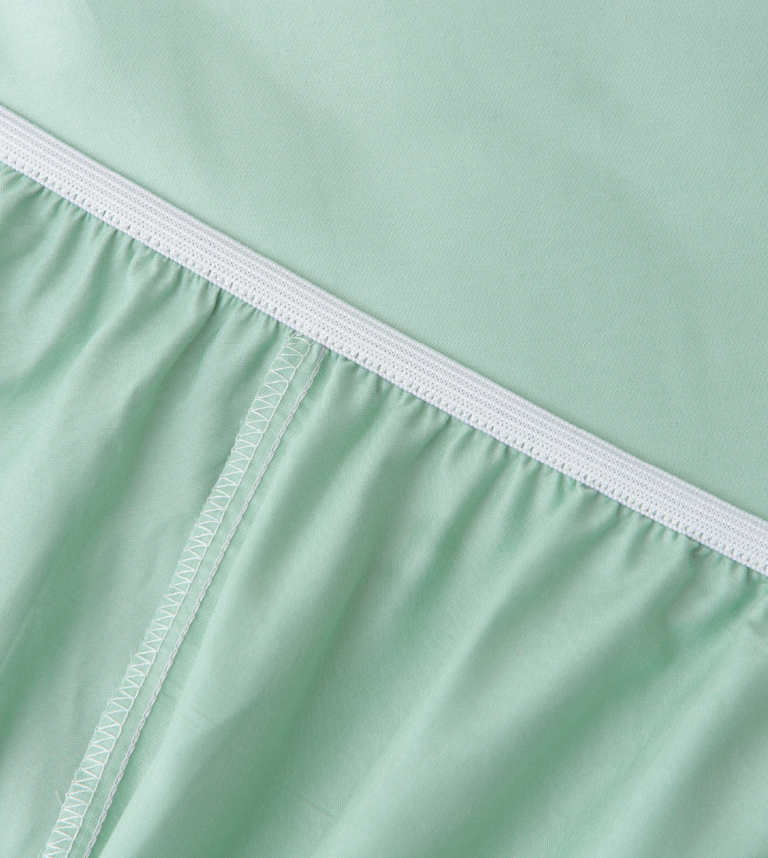 Sicili 1200針純色長絨棉系列 - 鵠白配水綠色 (SP156)