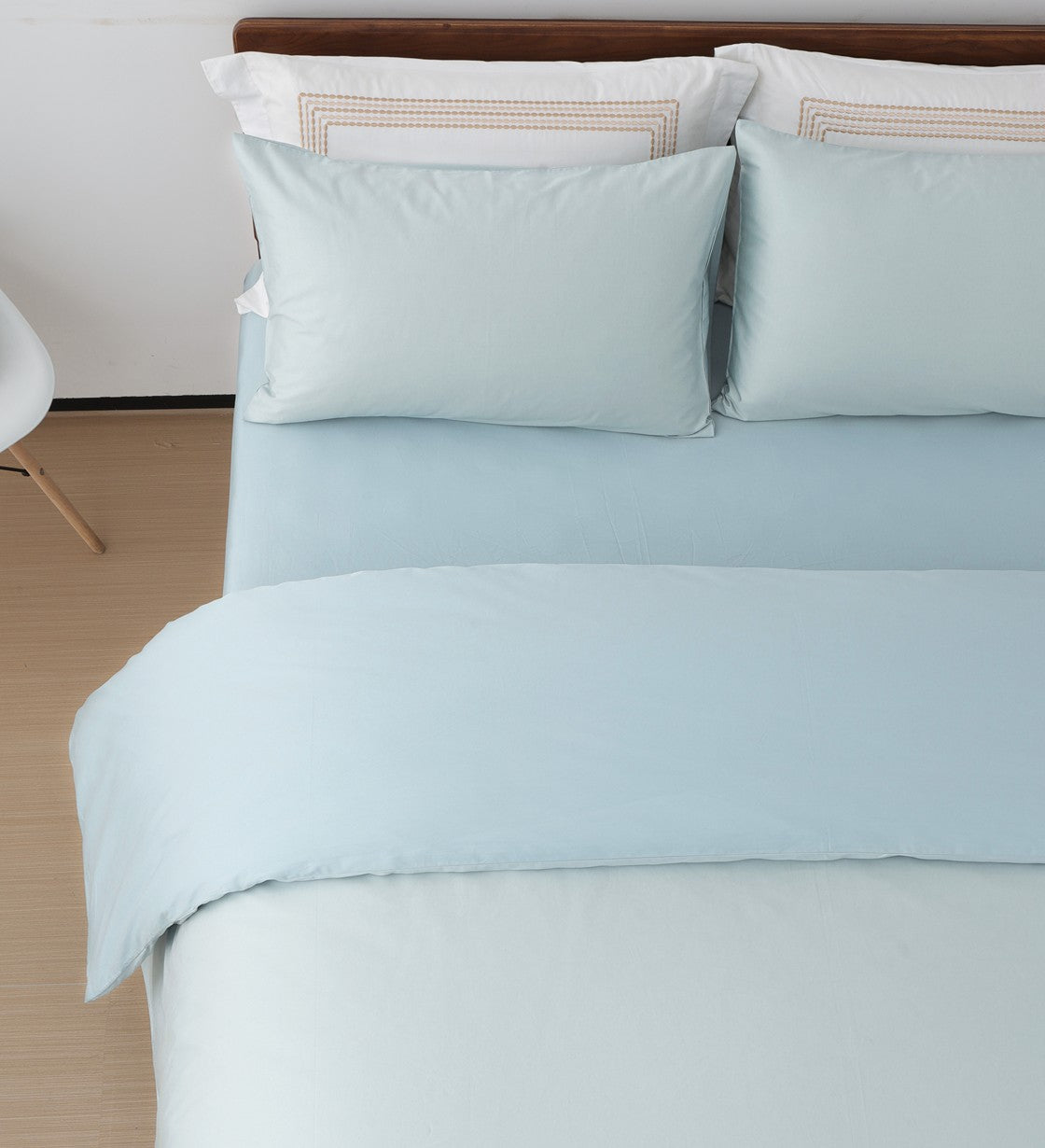 Sicili 1200 Threads Long-staple Cotton Solid Colour Series - Light blue with Mist Water Blue (SP169)