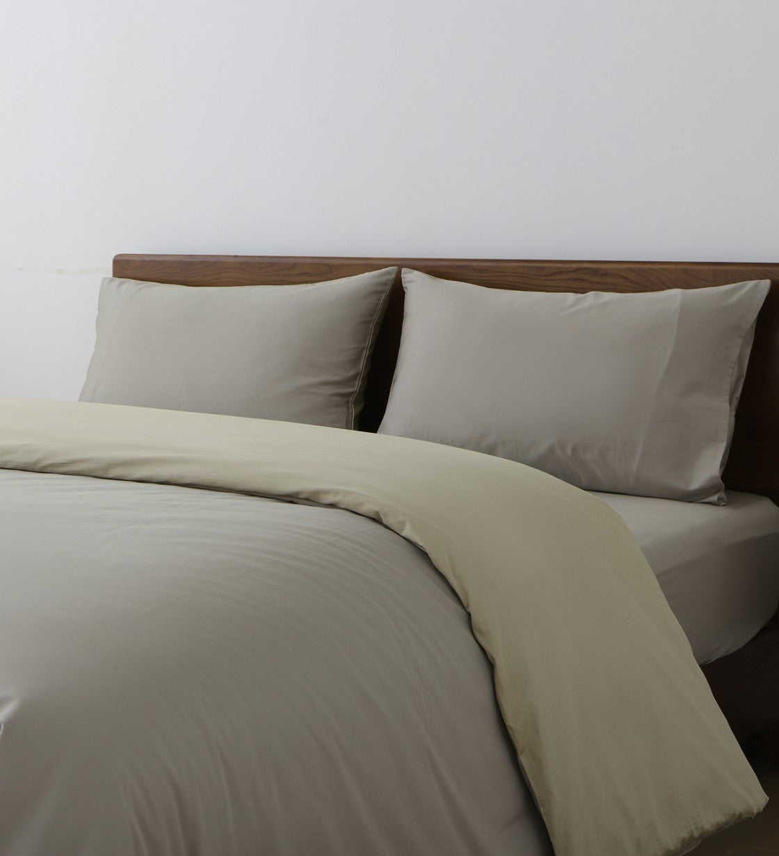 Sicili 1200 Threads Long-staple Cotton Solid Colour Series - Pale Sage with Rikyu Grey (SP170))