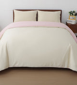 Sicili 1200 Threads Long-staple Cotton Solid Colour Series - Peach Pearl Pink with Light Cream (SP171)