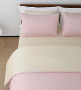 Sicili 1200 Threads Long-staple Cotton Solid Colour Series - Peach Pearl Pink with Light Cream (SP171)