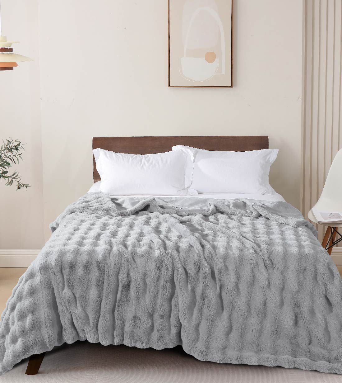 Casablanca Soft-touch Faux Fur Blanket (WK087) – CASABLANCA HONG